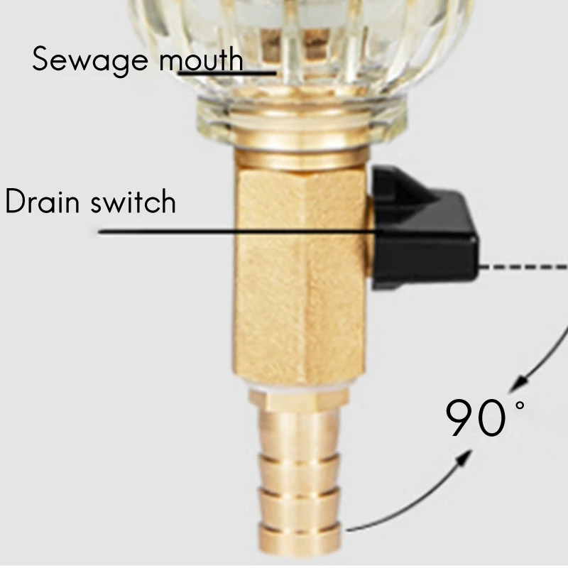 Spin Down Sediment Filter Reusable Whole House Sediment Water Pre Filter 40-60 Micrometre Whole House Water Filter