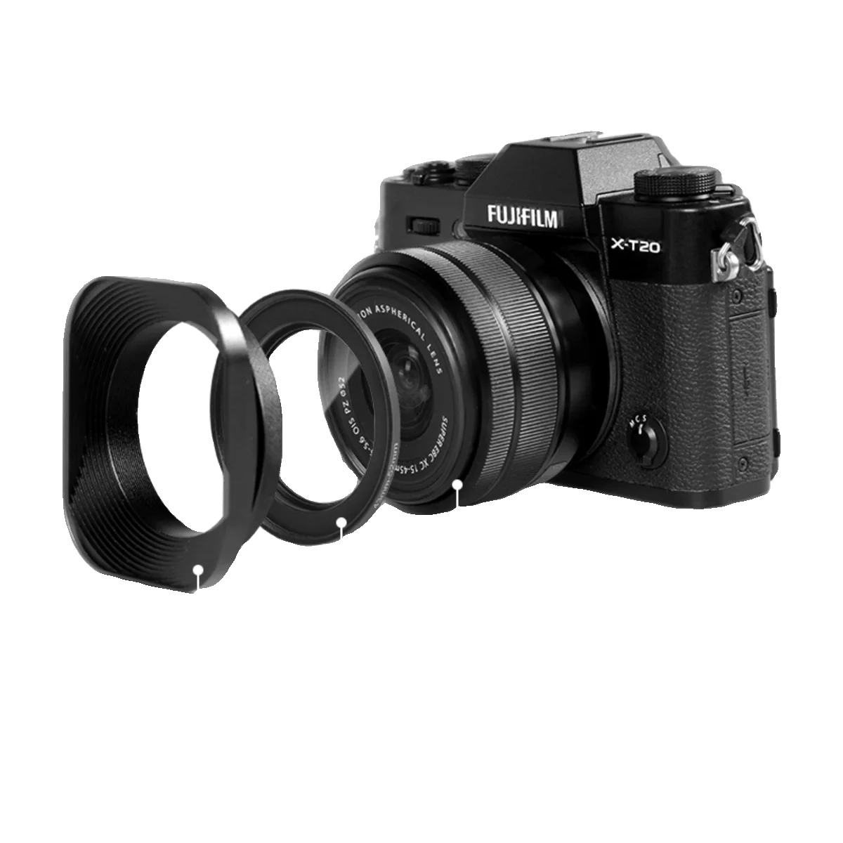 

Aluminum Alloy Square lens Hood Suitable for Sigma, Nikon, Sony, and Fujifilm lenses With 52/55/58/62mm Filters