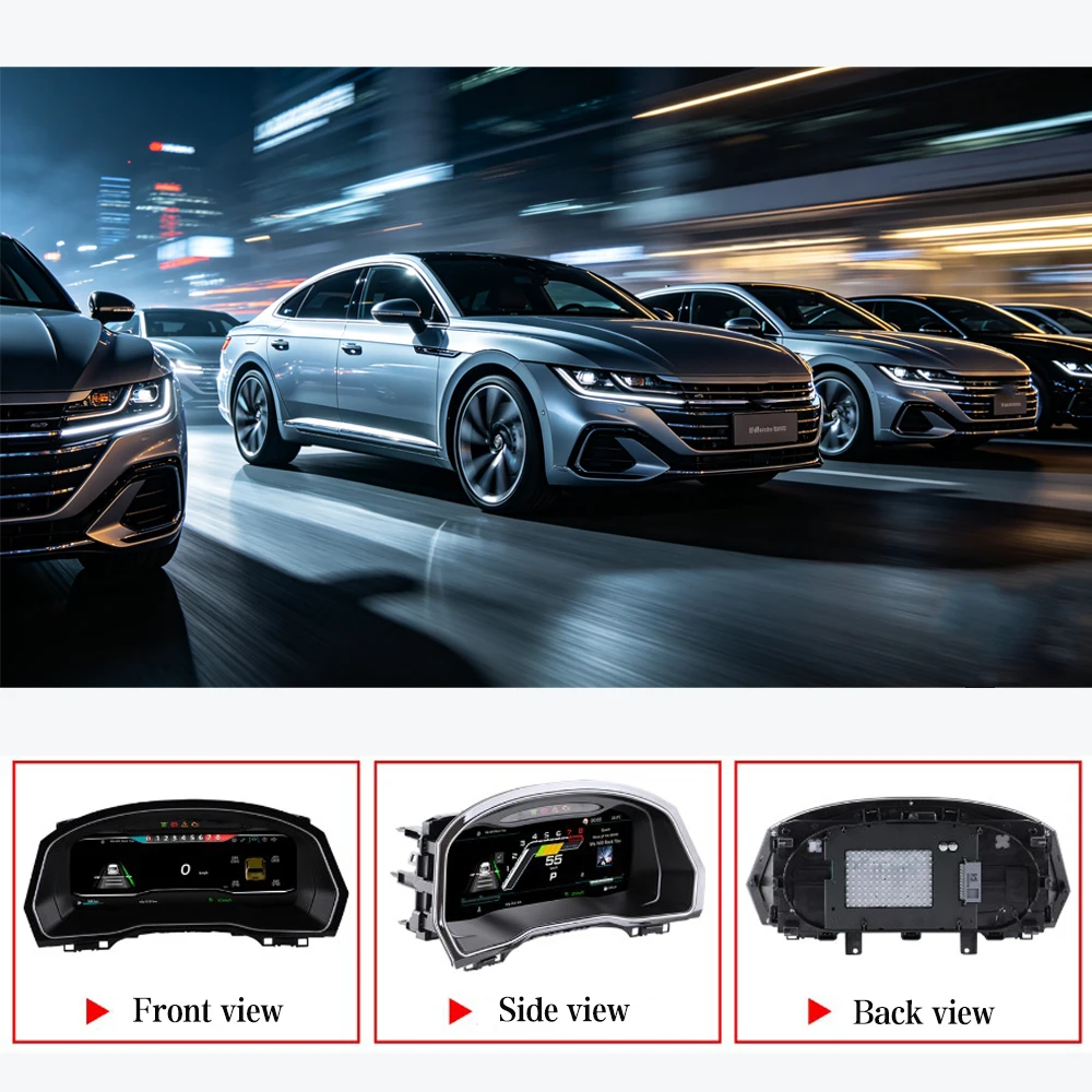 

For VW Volkswagen CC Magotan B8/Passat B8/ARTEO/Variant Dashboard Odometer Speedometer CarPlay Android Aotu Virtual Cockpit