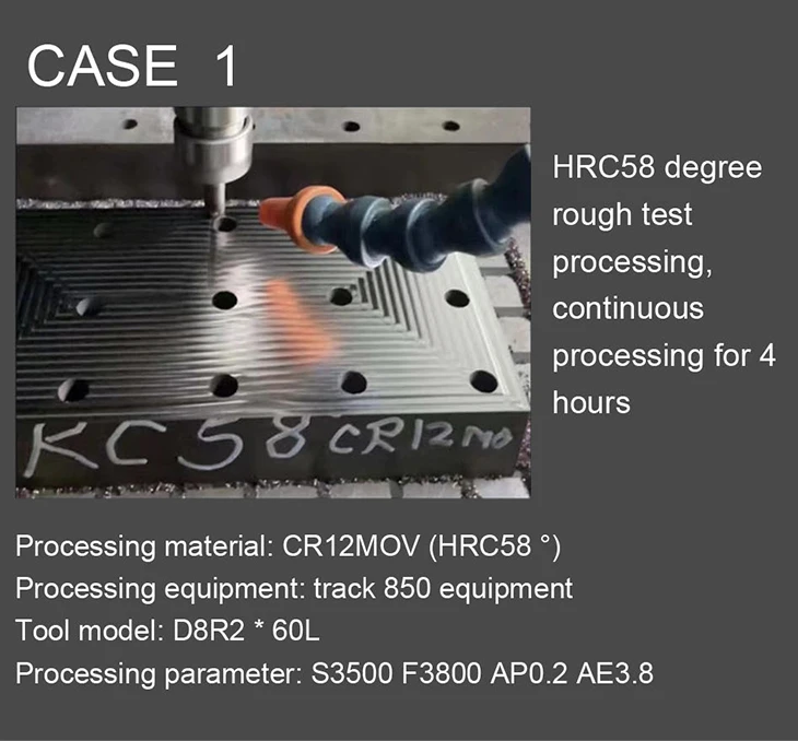 SUREWEL Vollhartmetall CNC Hochvorschub-Fräswerkzeug 6R1,5 8R2 12R2 Eckradius-Schaftfräser Grobbearbeitung Verschleiß – Detail 4