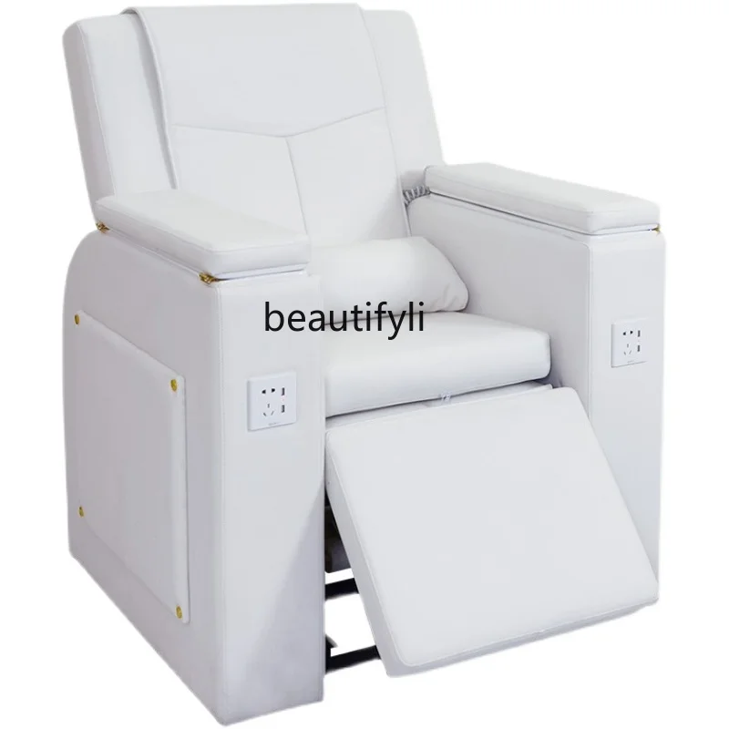 Foot chair Electric beauty tattoo embroidery Eyelash recliner Multifunctional pedicure Foot bath Massage sofa