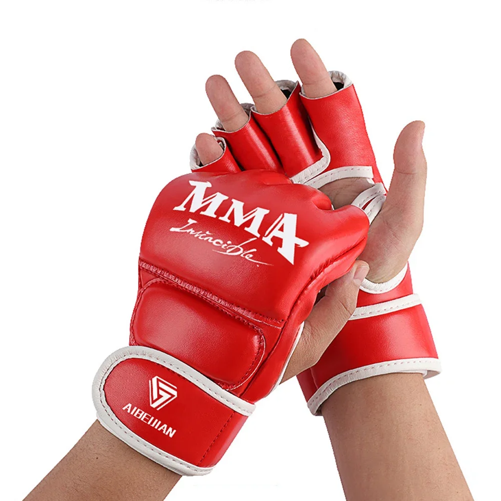 2pcs Kids Boxing Gloves PU Leather MMA Fighting Gloves Punching Bag Kickboxing Thai Gloves Professional for Kids Child Training