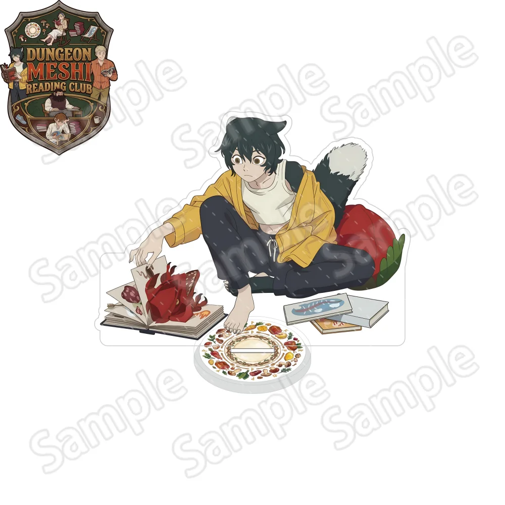 Anime Dungeon Meshi 15cm Acrylic Keychain Stand Laios Marcille Senshi Reading Club Figure Desktop Ornament Collectible Gift