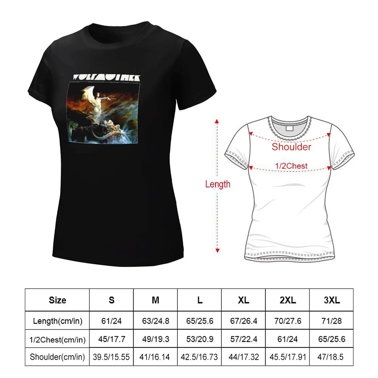 Wolfmother T-Shirt korean fashion hippie clothes Aesthetic clothing workout shirts for Women loose fit