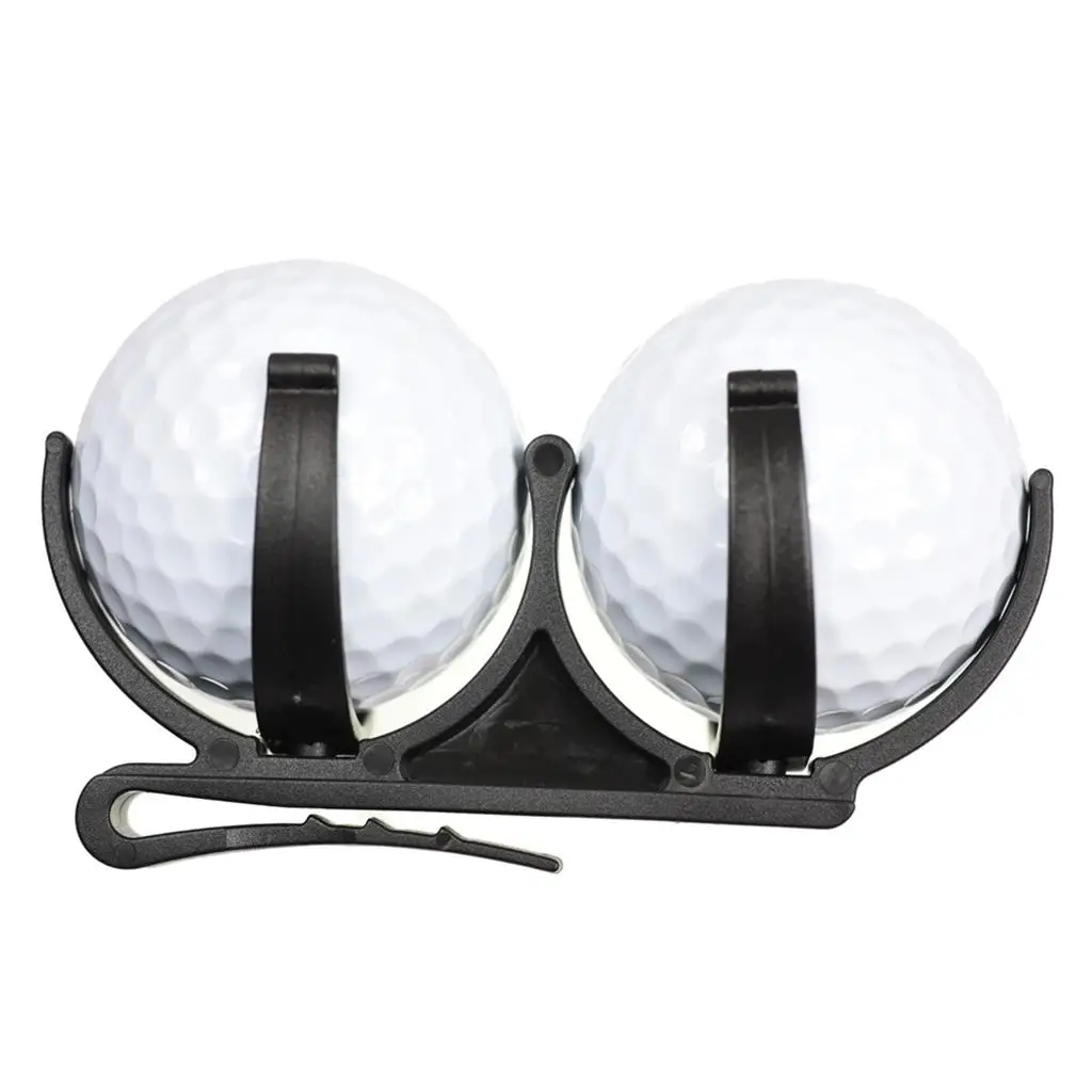 2x Golfzubehör-Golfballhalter aus Kunststoff für Golfschläger