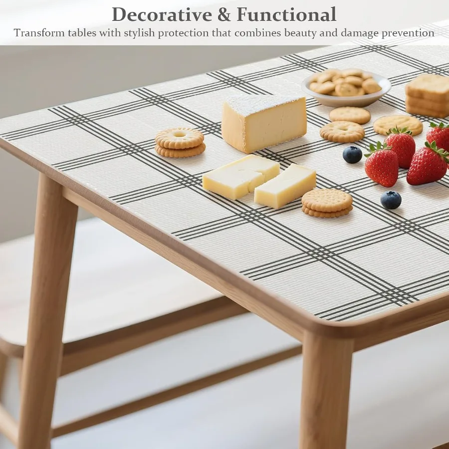 Heavy duty non adhesive non slip drawer and shelf liner for kitchen cabinet with waterproof protection easy to cut using measur