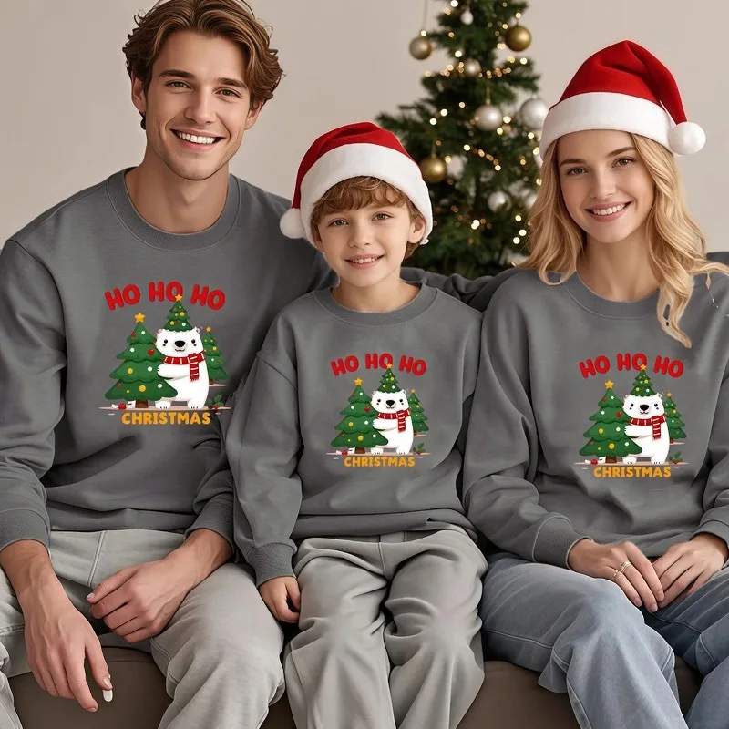 

Одинаковые рождественские свитшоты для всей семьи, одежда для мамы и дочки, хлопковые рождественские пижамы для родителей и детей для пары, взрослых и детей