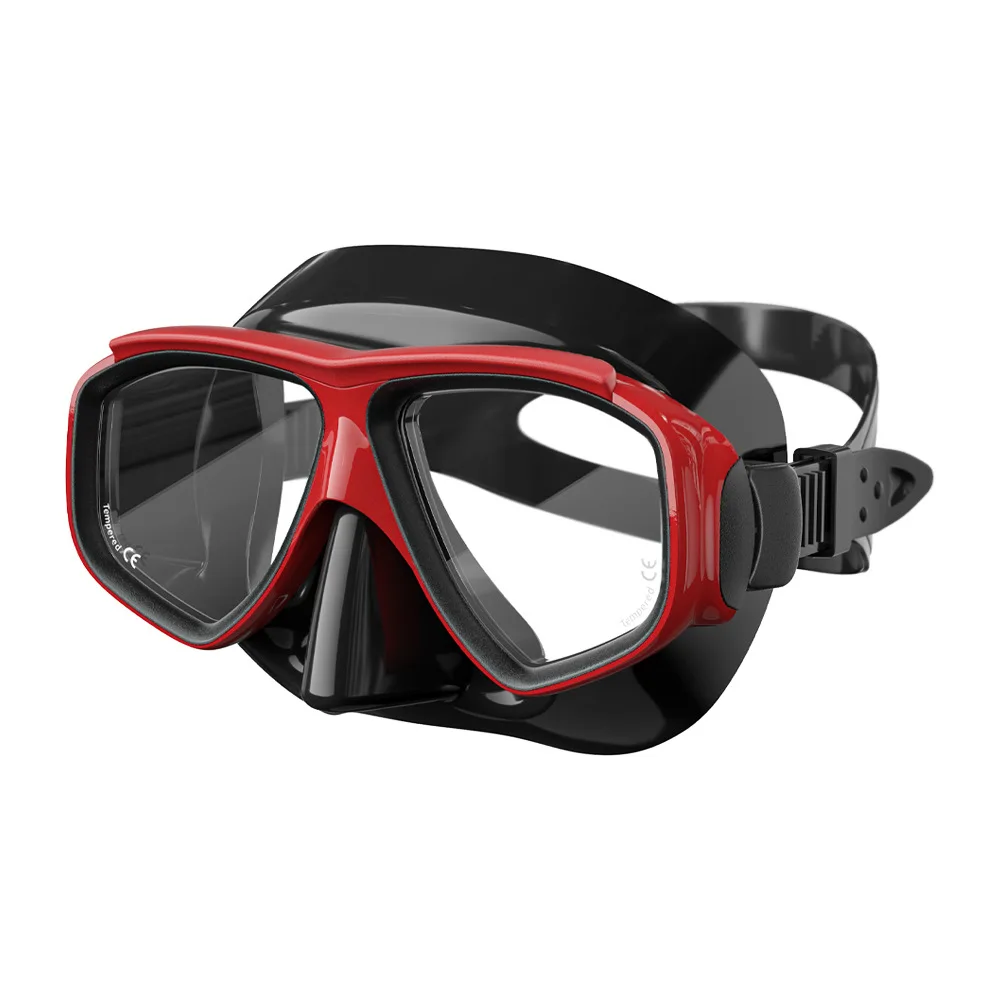 JSJM Professionelle Antibeschlag-Schwimm- und Tauchmaske mit UV-Schutz, Silikon-Schnorchelbrille und Schlauchset für Erwachsene – Detail 6