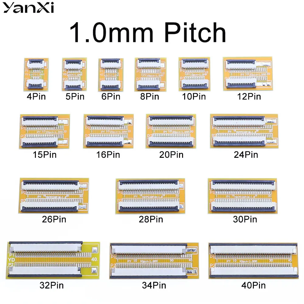 1/2PCS 0.5mm Pitch FFC FPC Flexible Flat Cable Lengthen Extension Board Adapter Board 4 5 6 8 10 12 15 16 20 24 26 28 30 32 34 4