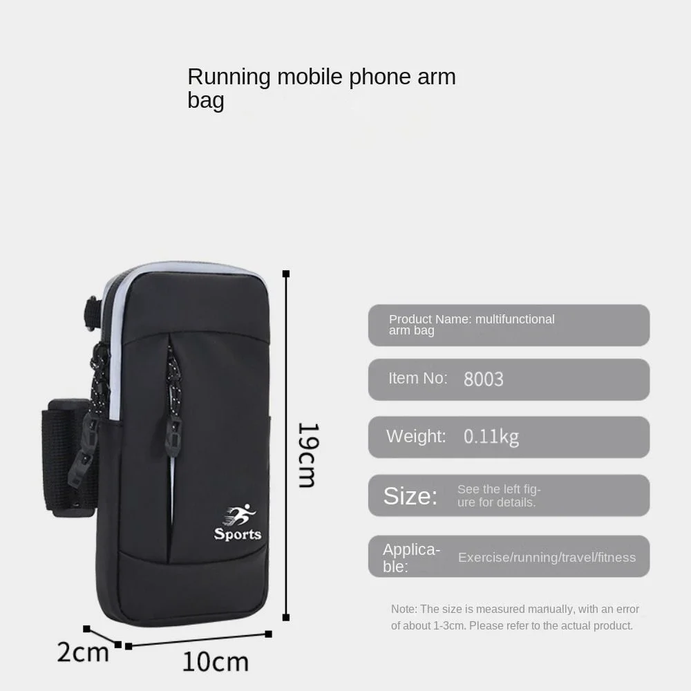 PU Leder Universal Telefon Armband Tasche wasserdicht mit Schulter gurt Outdoor Running Telefon halter mit Kopfhörer anschluss Mode