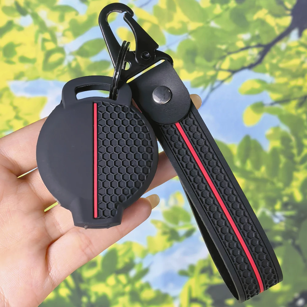 Stylish Sport Line Silicone Key Cover With Keychain Fit For Smart Fortwo 450 Cabrio Crossblade Roadster Brabus 451