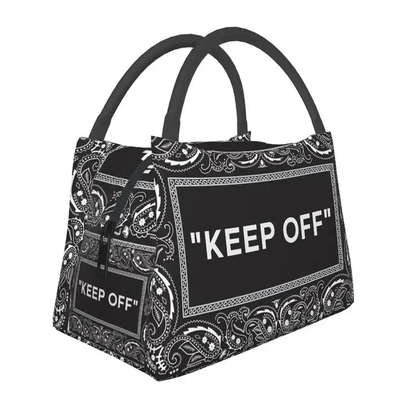 KEEP OFF Insulated Lunch Bags for Outdoor Picnic Hype Rug Pattern Leakproof Thermal Cooler Bento Box Women