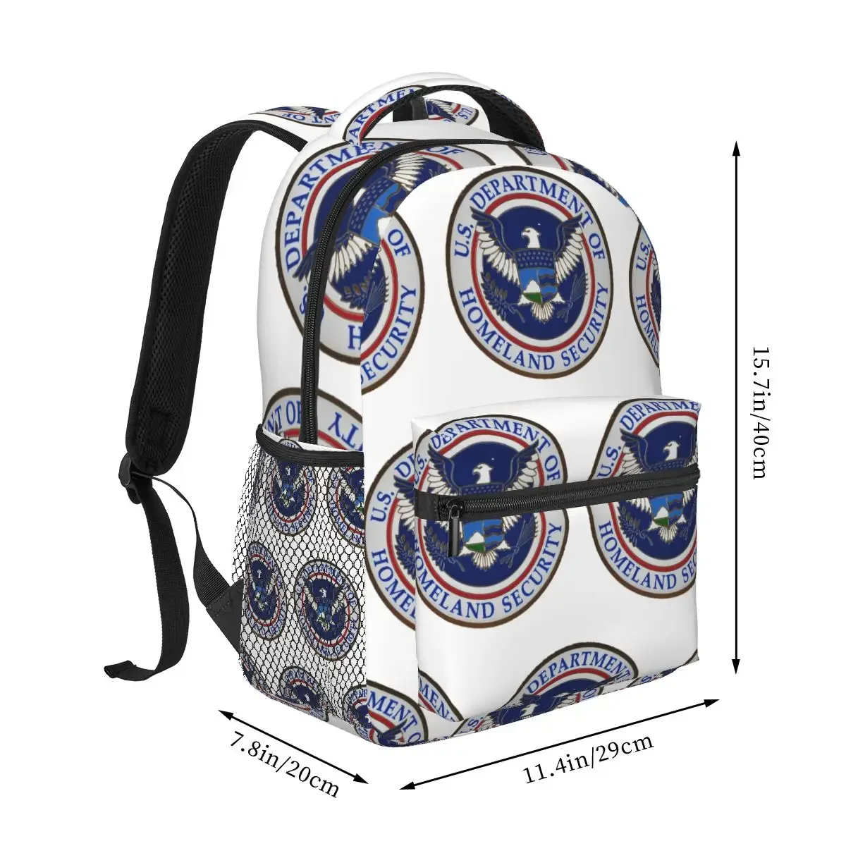 DHS - Department Of Homeland Security Backpacks Boys Girls Bookbag Children School Bags Cartoon Kids Rucksack Shoulder Bag