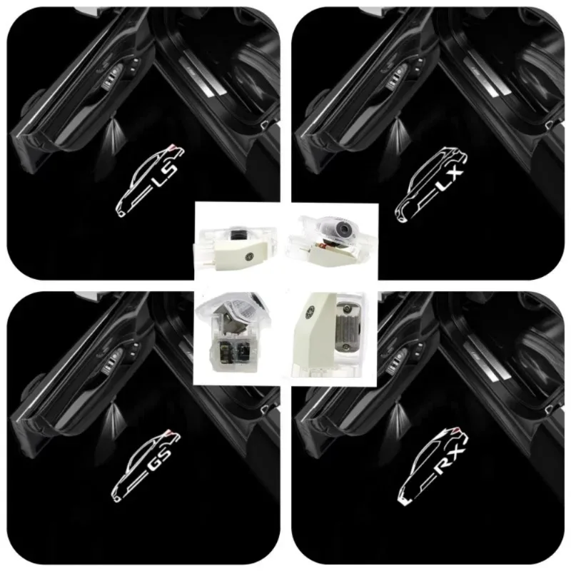 

Led Car Door Welcome Projector Logo Light Universal Laser Emblem Lamp For Lexus RX GX GX UX LS IS2 RX RZ RC ES350 IS200 LM LC/F