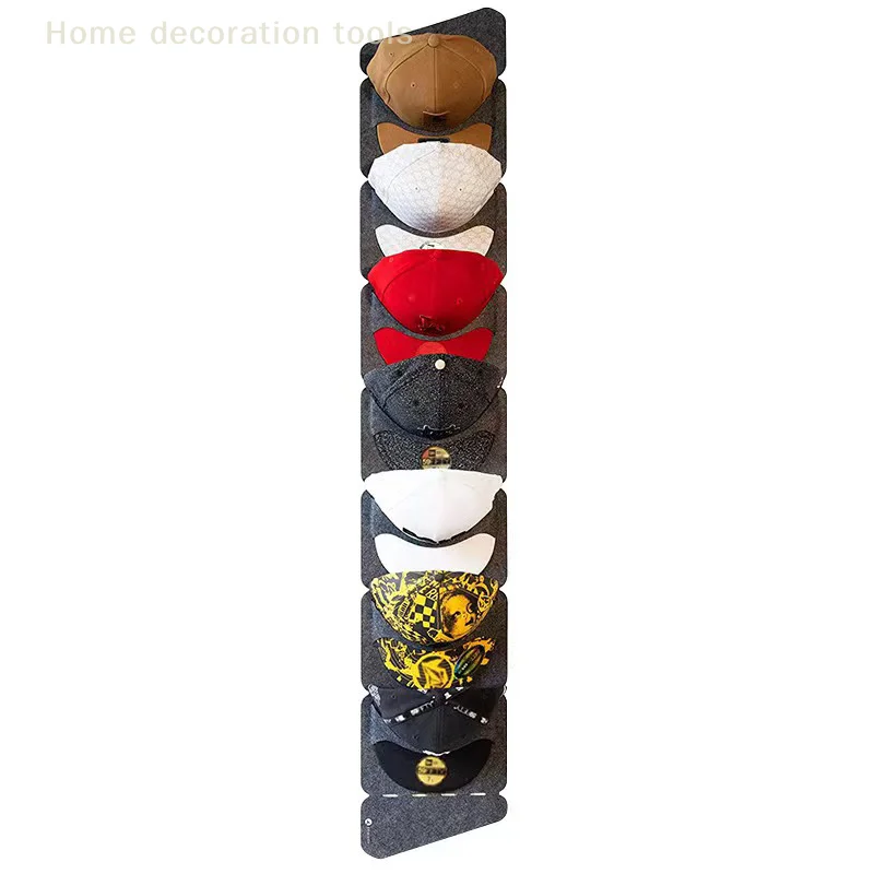 

Hanging Hat Organizers For Bedroom Closet Space Saving Wall Door Back Display Rack Baseball Cap Felt Storage Holders Wholesale