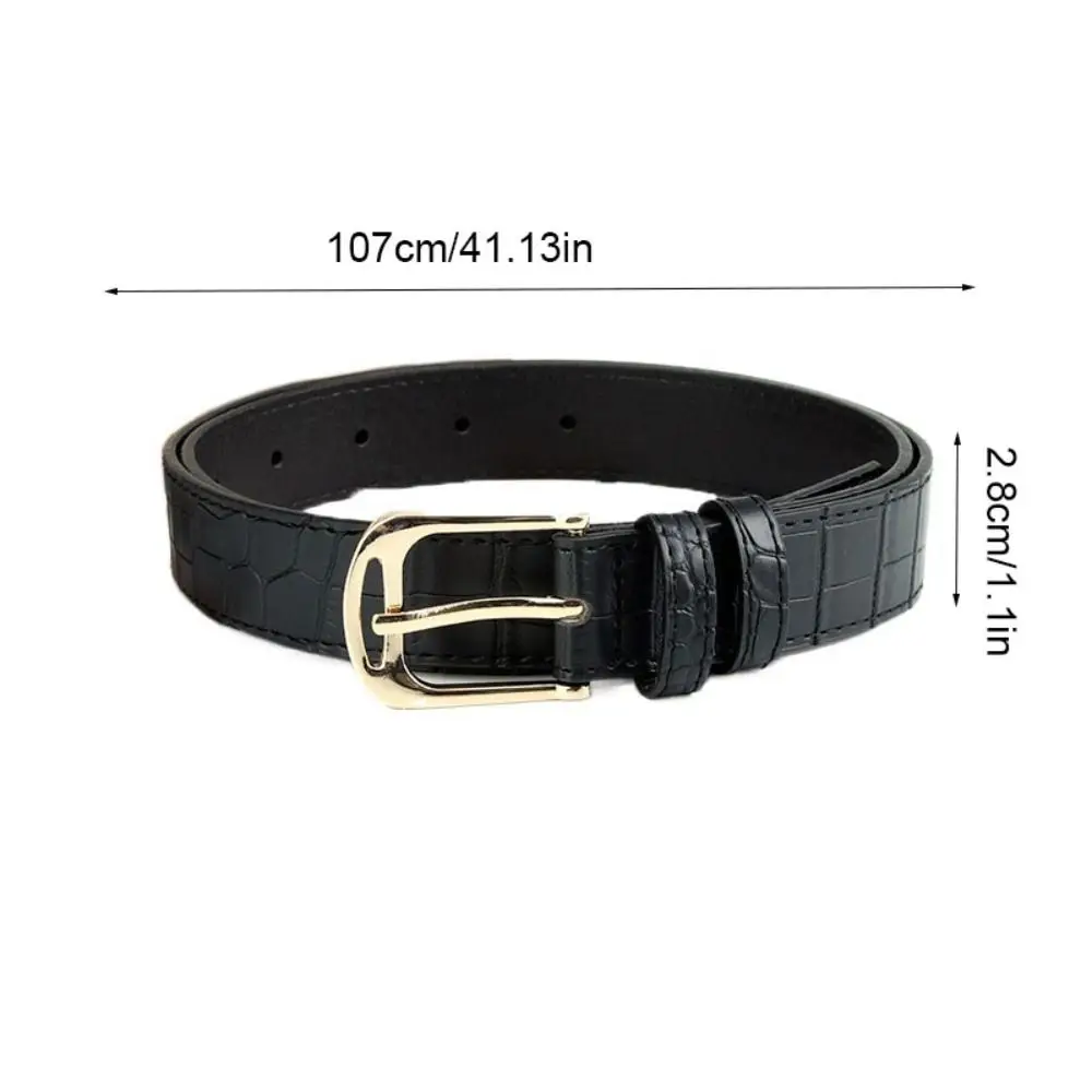 Ceinture en cuir de style coréen pour femmes, ceinture fine, ceinture solide, ceinture de chemise de document, ceinture extérieure, décor de robe, broche strucPU, mode