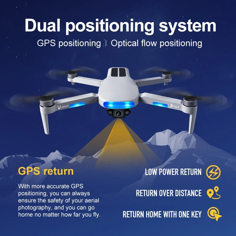 2024 LU3 MAX GPS Drone 8K HD doppia fotocamera fotografia aerea motore Brushless telecomando Quadcopter Selfie Drone pieghevole giocattolo