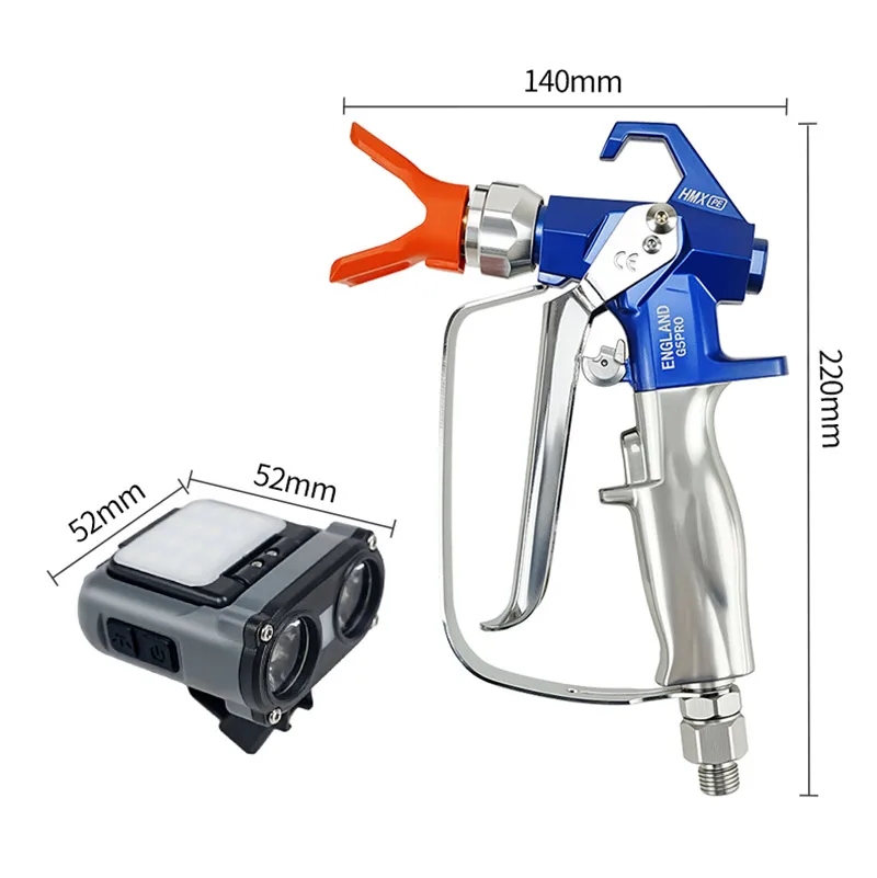 

4 Finger 3600psi Airless Paint Sprayer Gun with Sensing Lamp