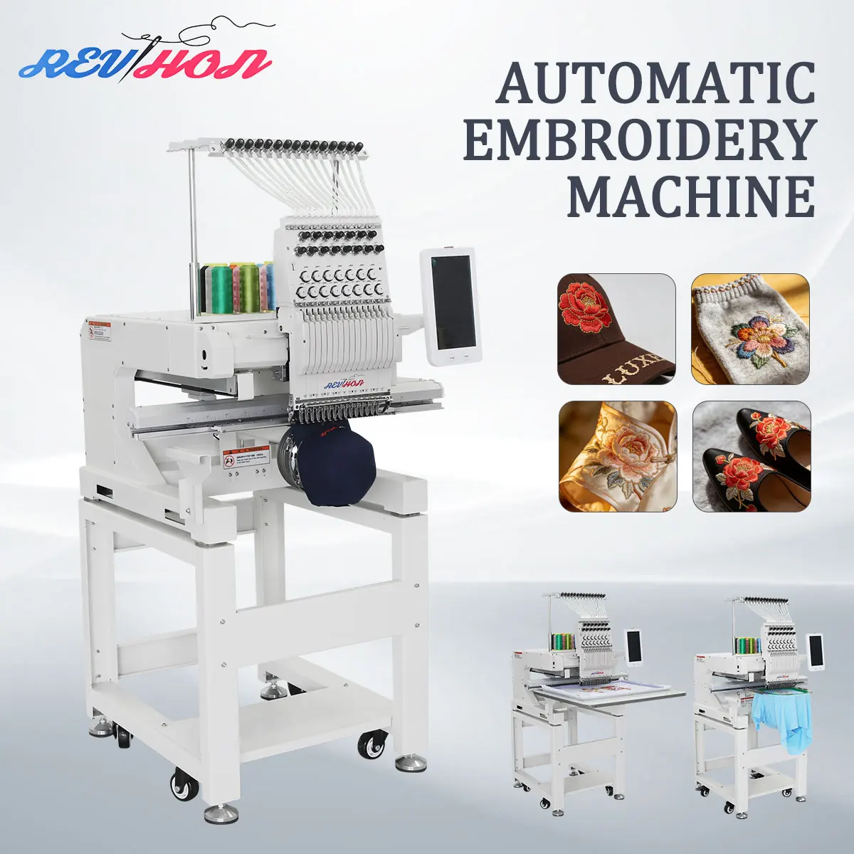 Newest Embroidery Machine Raynen Computer Control System With Original Digitizing Software High Speed