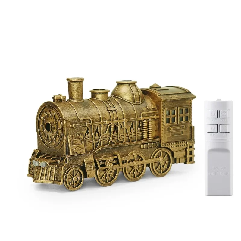 Bronze Train Jellyfish Spray Ring Double Spray Ultrasonic Air Humidifier Household Portable Essential Oil Aromatherapy Machine