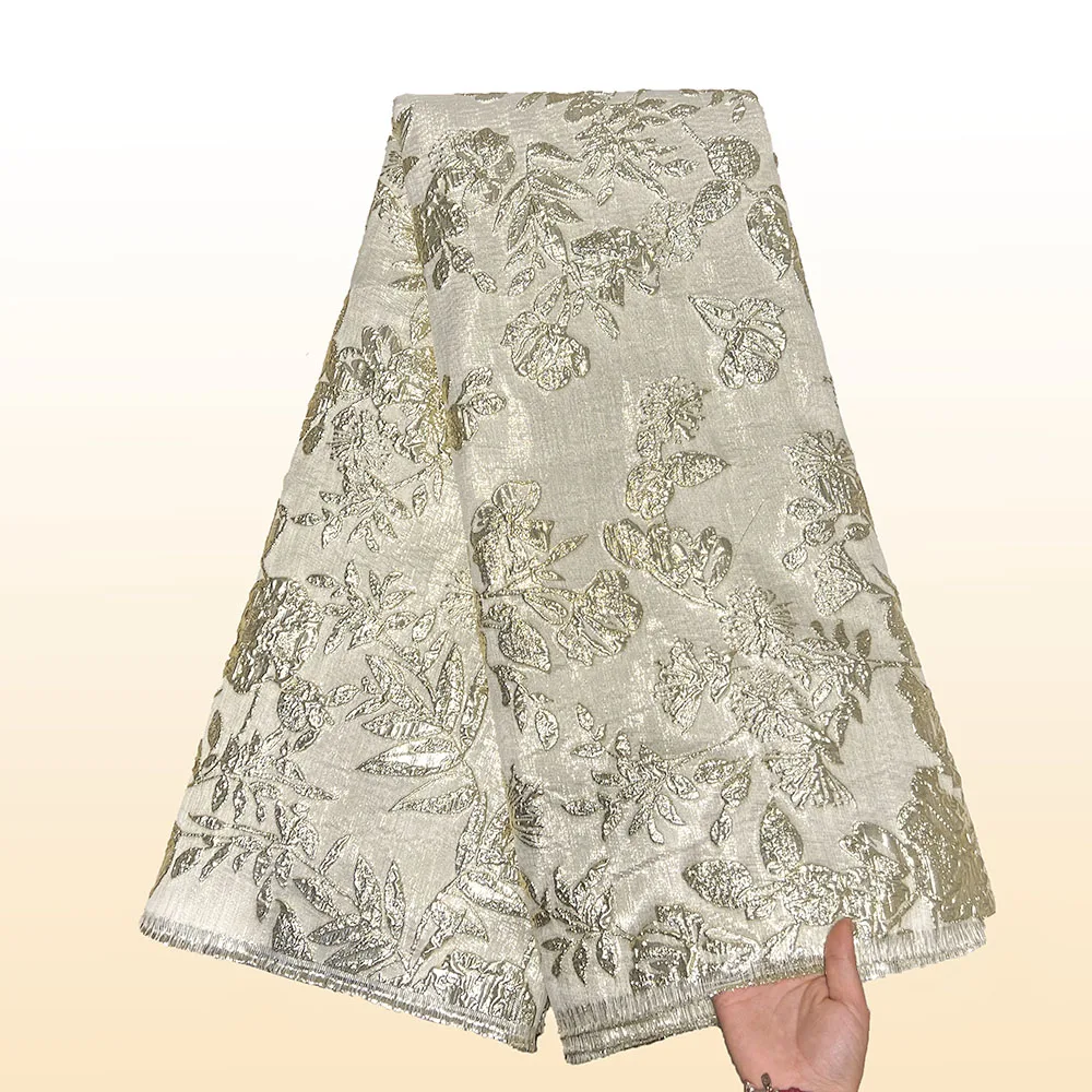 

Wholesale Heavy Whiter Laser Cut Lace Fabric For Women Wedding Party Dresses