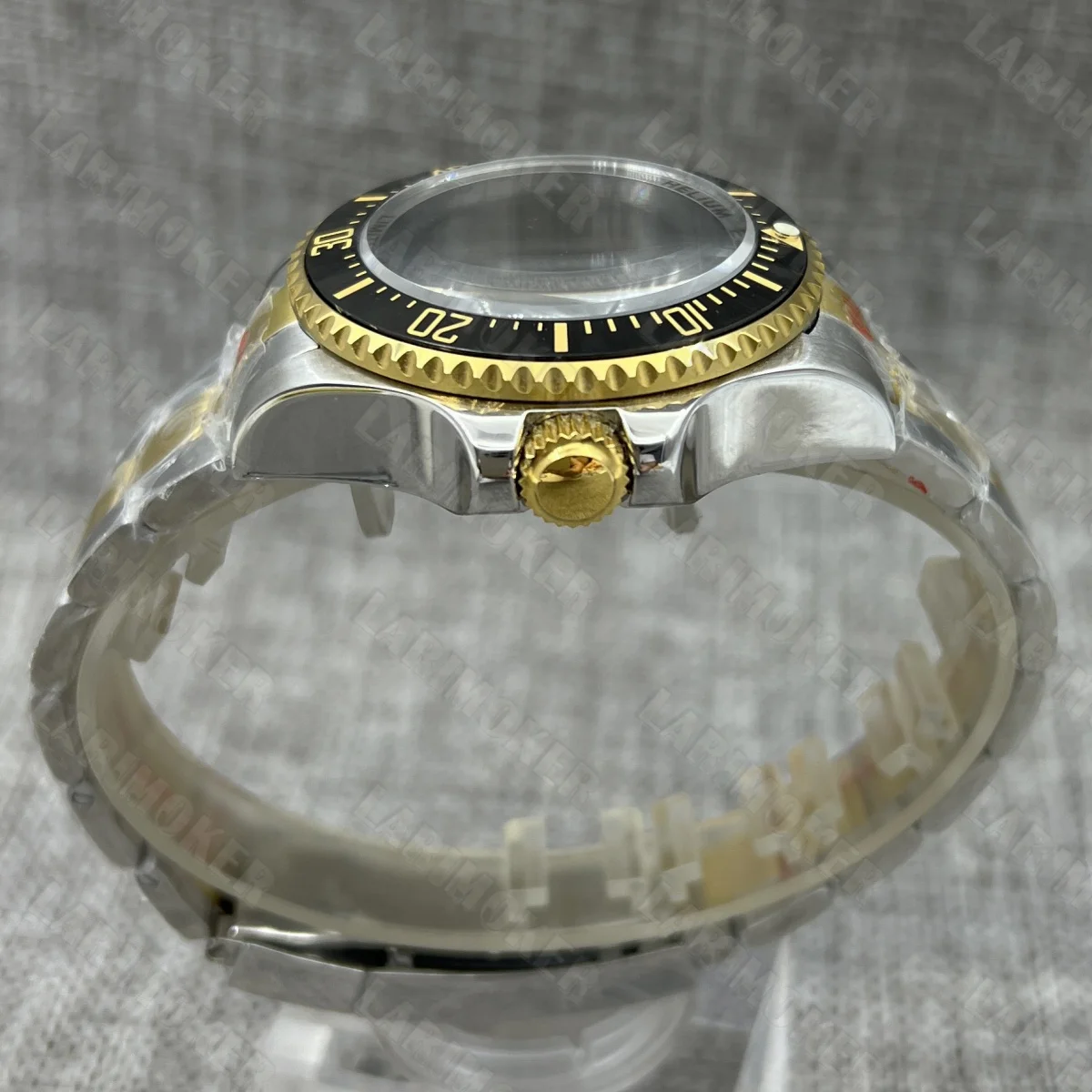 43mm 시계 케이스 NH34 NH35 ETA2824 PT5000 Mingzhu Miyota 무브먼트 용 세라믹 베젤 사파이어 크리스탈 스테인레스 스틸 스트랩