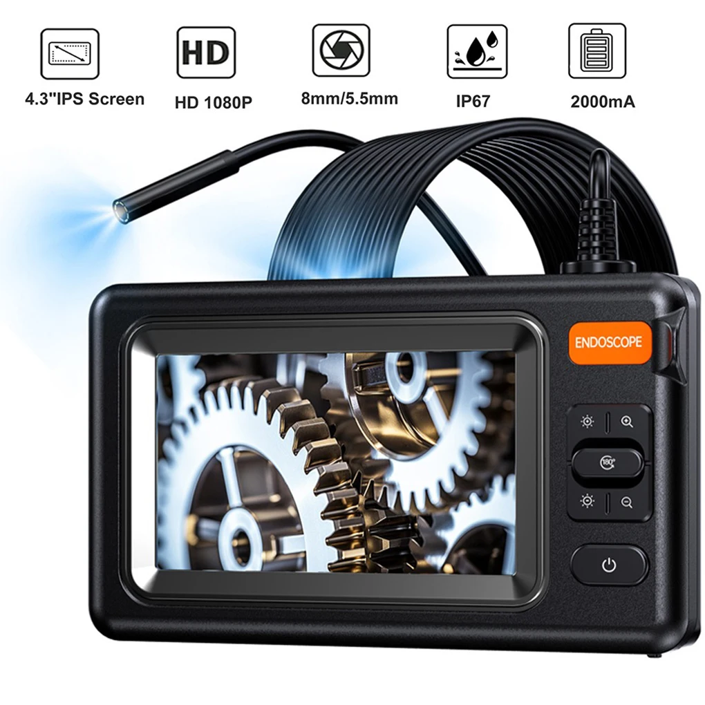 

8mm Lens With 3-Inch Large Screen And 1080P Picture Large-capacity Battery 8 LED Lights