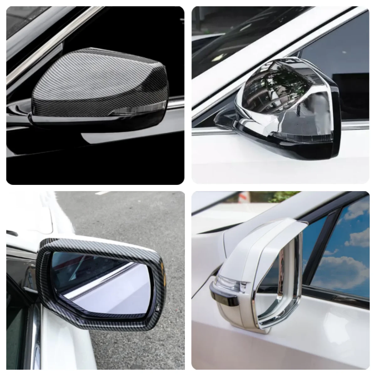 

Car Door Rearview Mirror Rain Frame Eyebrow Decoration Cover Trim Carbon Fiber Accessories For Cadillac CT5 CT5-V 2020 - 2022