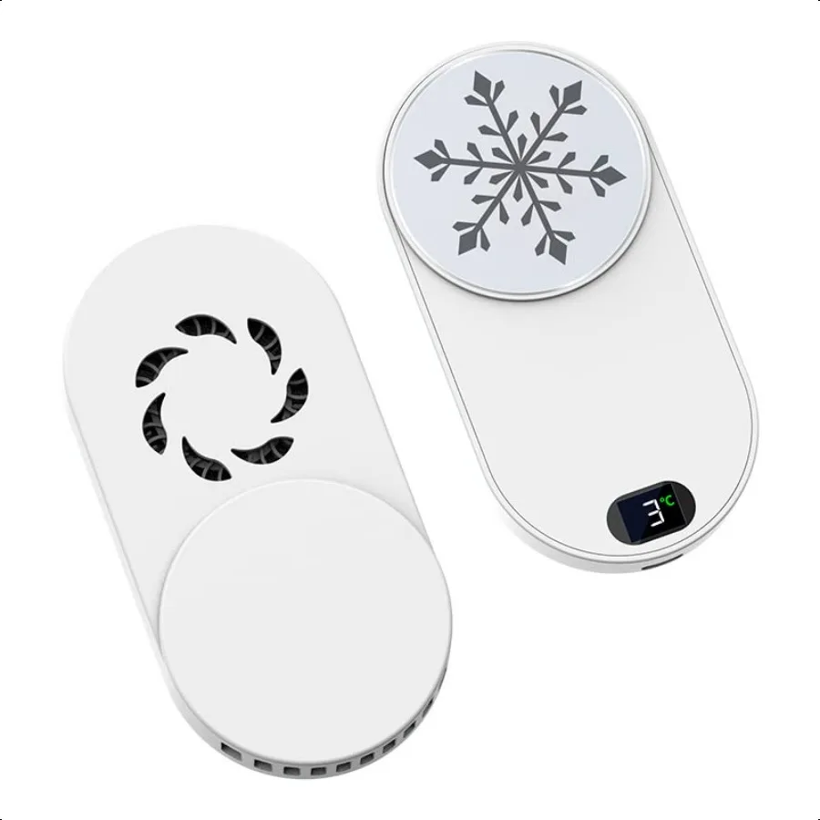 

LONGFITE Phone Cooler Magnetic Ultra Thin Radiator with Semiconductor Fan Cooling Function and LED Temperature Display for Smar