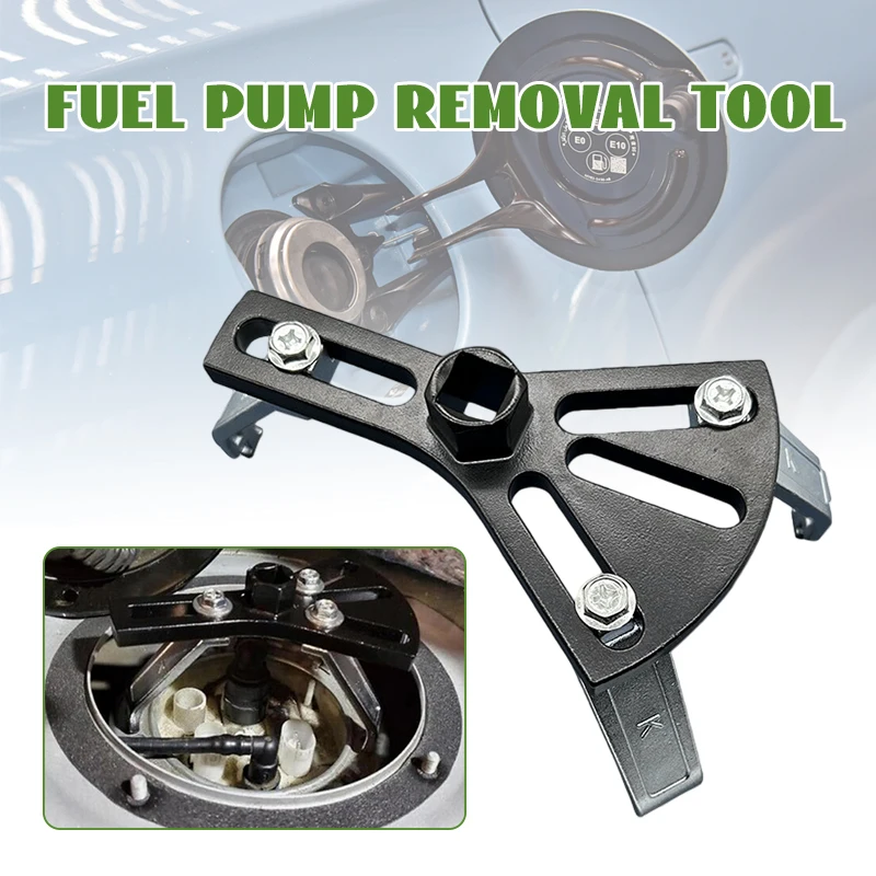 

Heavy Duty Adjustable Fuel Pump Removal Tool Lock Ring Wrench Tank Cap Spanner Installer Repair Kit Car Accessories