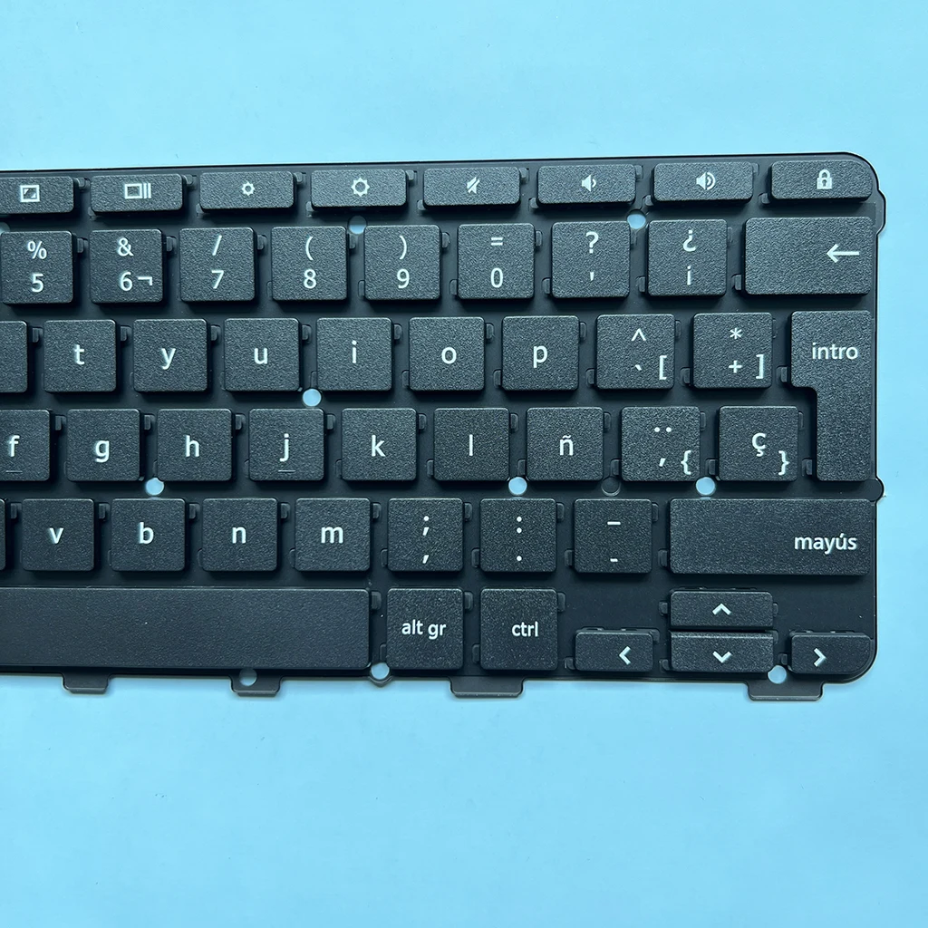 Teclado espanhol para Lenovo Chromebook, N24, 2ª geração, 81MA, 82CD, 81QB, 82Q3, 300E, 500e, N3350, SN21D10343, LCM16K6, N24