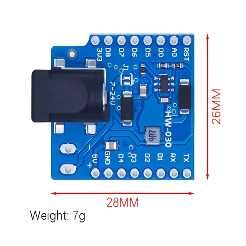 

DC Power Shield V1.1.0 for wemos D1 mini development board DC power supply screen module