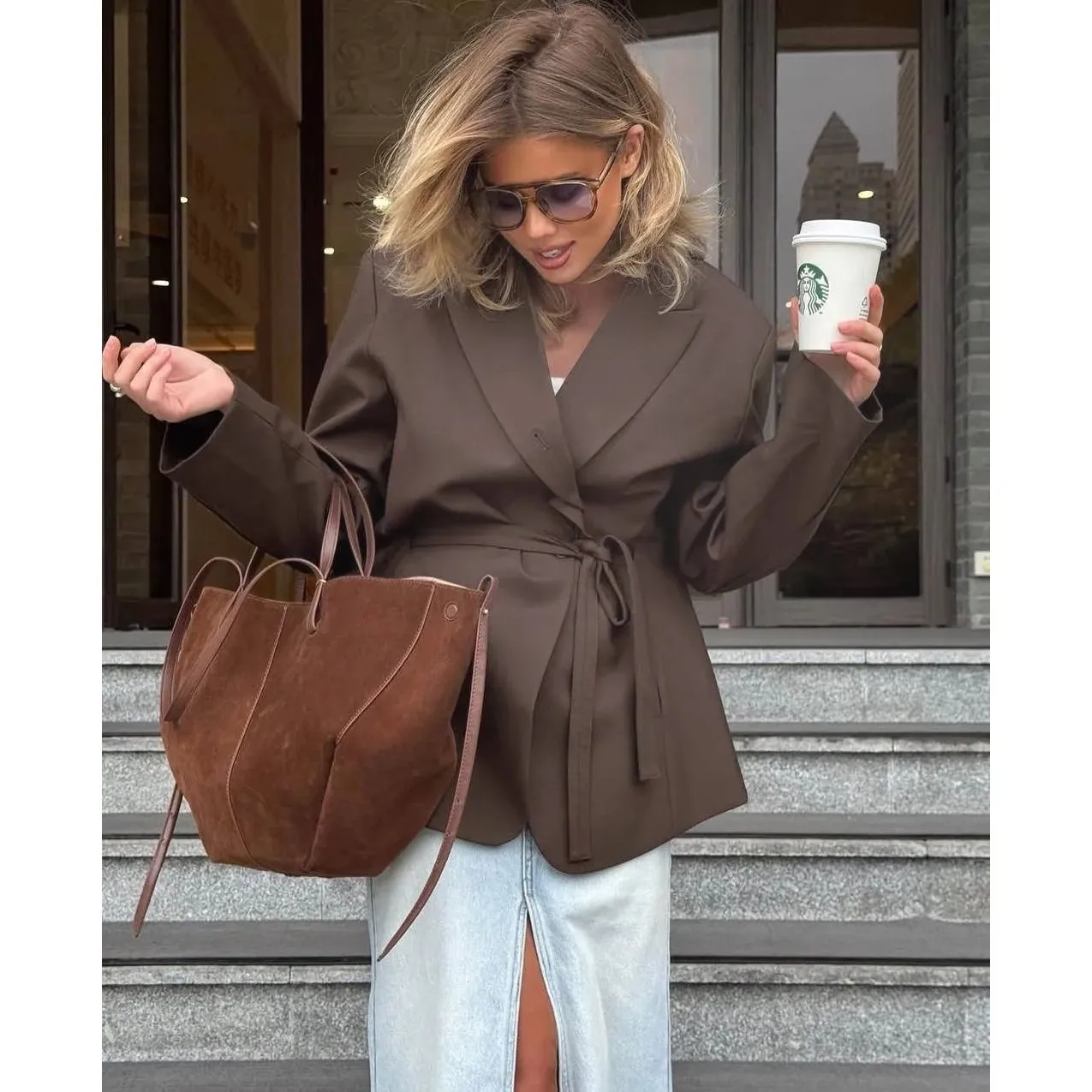 

Vintage Windbreaker Coats Women Turndown Collar Cleanfit Sle Winter Faion Ladies Sweater Coat Online And In-store