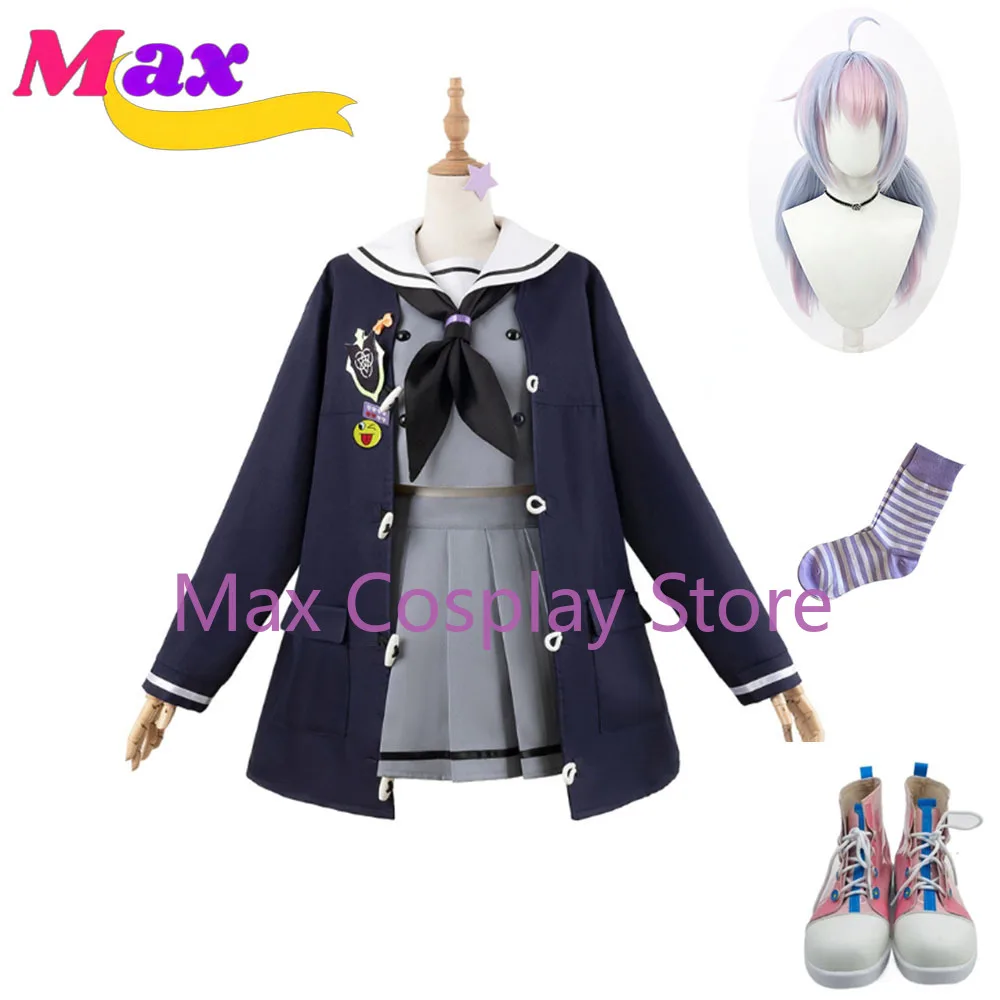 Max Cos Game Uzawa Reisa Cosplay Sailor Suit Anime Schoolgirl School Uniforms Halloween Clothing Customize