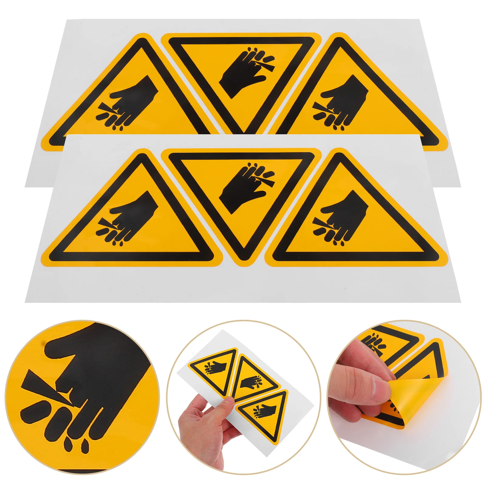 6 Pcs Stickers Warning Label Alarm Signs Advisory Indicators Alert Signals Electric Fence Supplies Cautionary Forewarning