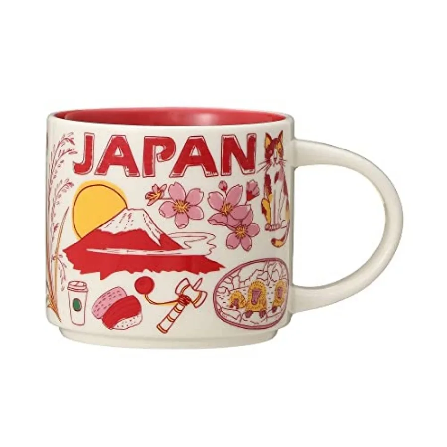 Taza de Café de Cerámica de la Serie Been There, Japón 2021, 14 Onzas