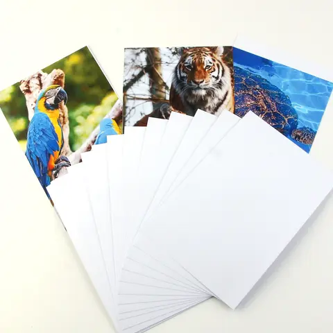 20 fogli di carta fotografica a getto d'inchiostro da 4 * 6 pollici 4R Carta fotografica con inchiostro colorante lucido Asciugatura istantanea adatta per stampanti a inchiostro colorante