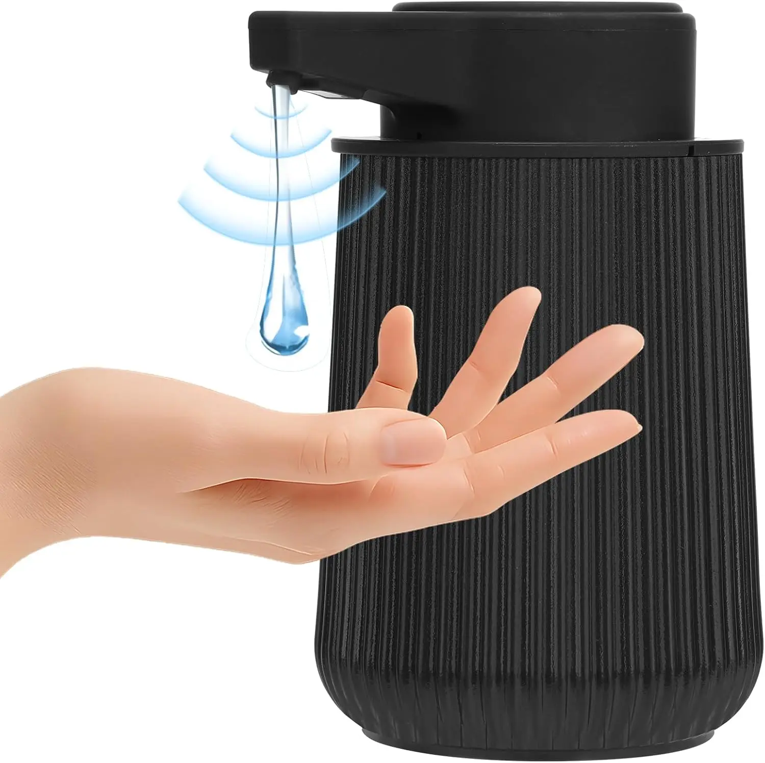 RPMTUK Automatic Soap Dispenser Liquid Touchless, 9 Oz Hand Soap Dispenser with Adjustable Volume for Kitchen, Dish, Bathroom, B