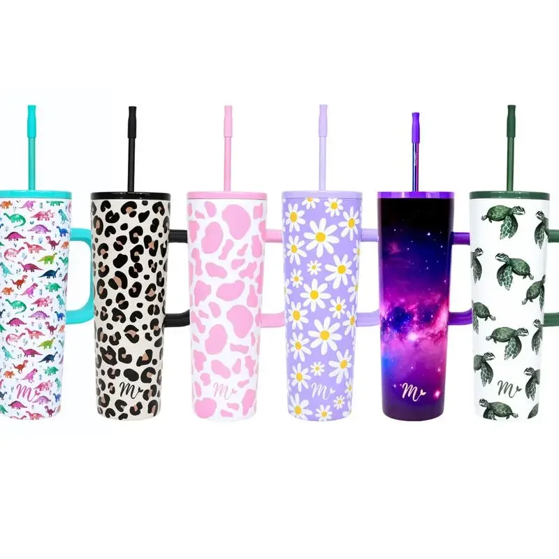 

Чашка из нержавеющей стали с соломой «Русалка» на 30 унций | Бессвинцовый | 2 крышки с соломинкой и герметичным sip