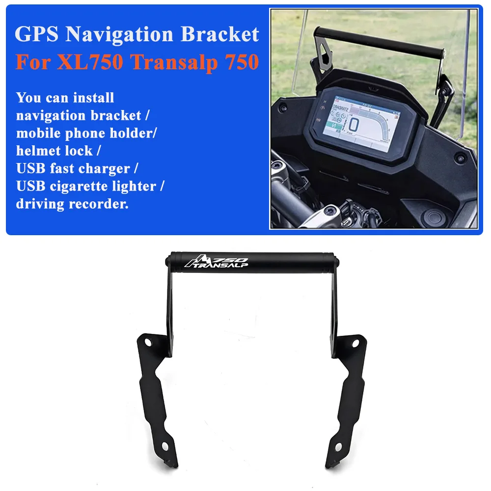 

For Honda XL 750 Transalp XL750 2023 2024 Accessories GPS Smart Phone Navigation Mount Mounting Bracket Adapter Holder