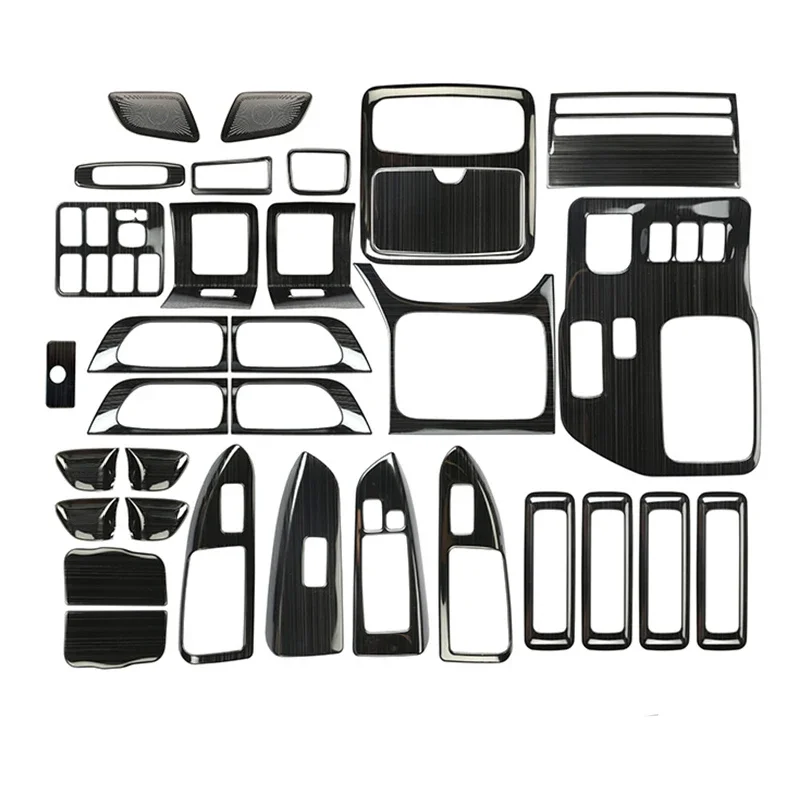 

Для Toyota Prado 2003, 2004, 2005, 2006, 2007, 2008, 2009, аксессуары для интерьера из нержавеющей стали, декоративная нашивка на выходе воздуха