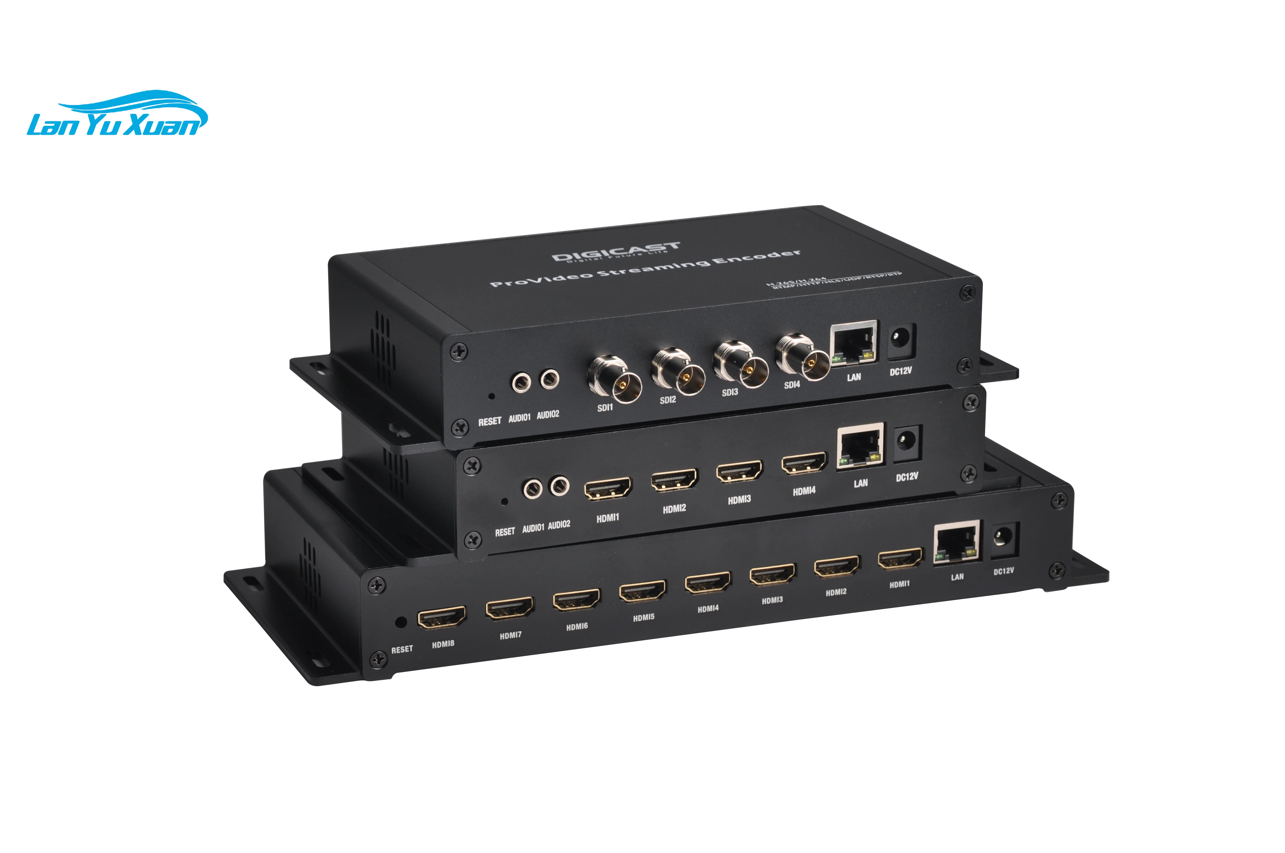 MINI Portable 8 Channels HD to IP HTTP SRT RTMP HLS Encoder for Sending HD Signals to Internet