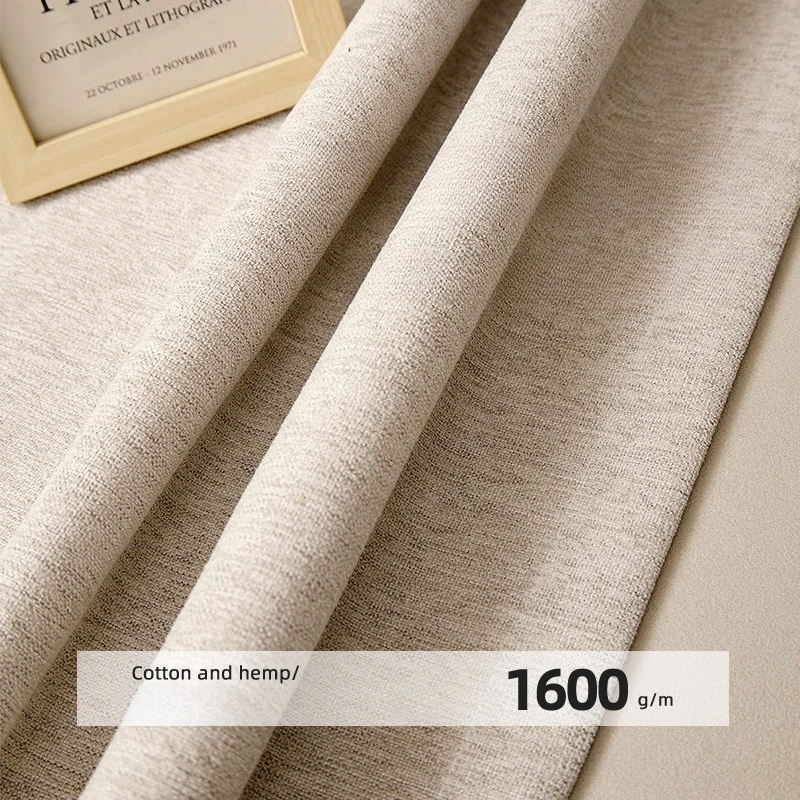 

Льняная ткань для спальни, гостиной, эркера, индивидуальные шторы, элитные шторы индивидуального размера, классический стиль, плотный хлопок