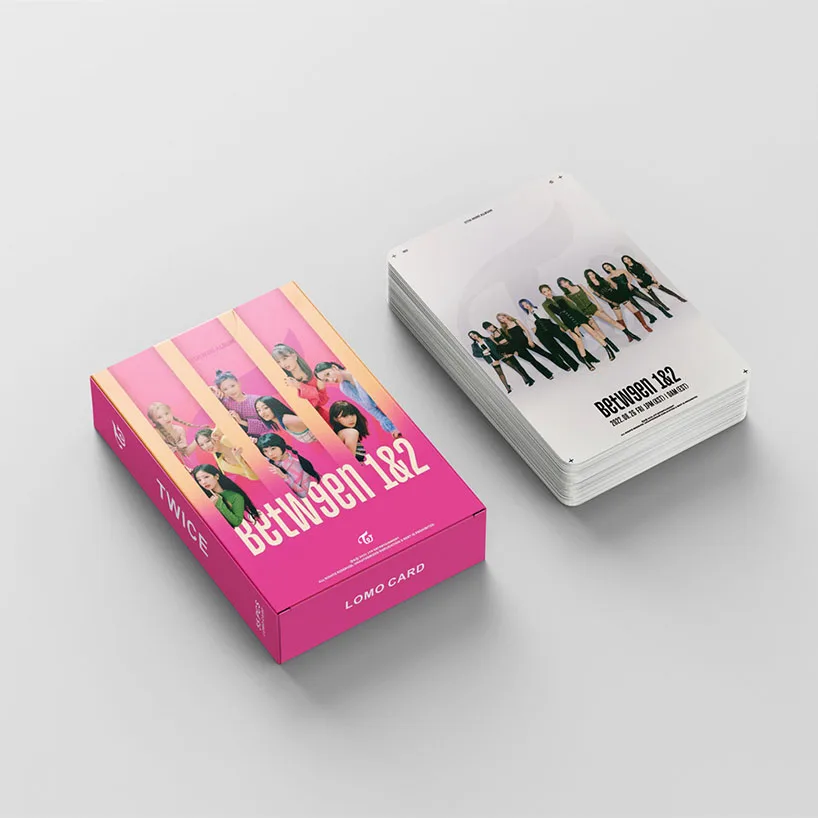 55Pcs/Set Kpop Photocards TWICE Cute Lomo Cards Stars Album Print HD Between Double Side Fans Gift Photocards Lomo Card