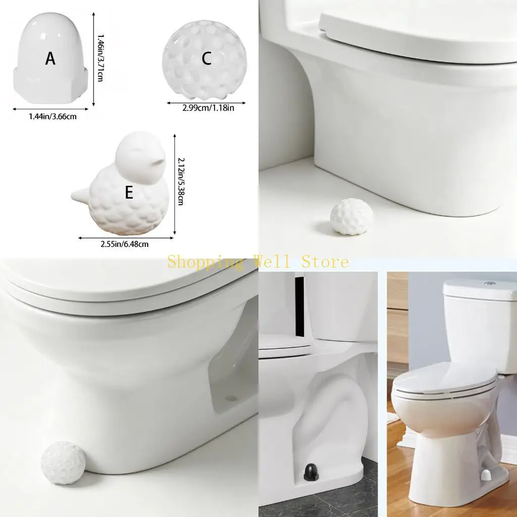 KX4B Elegant Toilet Bolt Cover Cap Secure Push On Design Prevent Falling Off