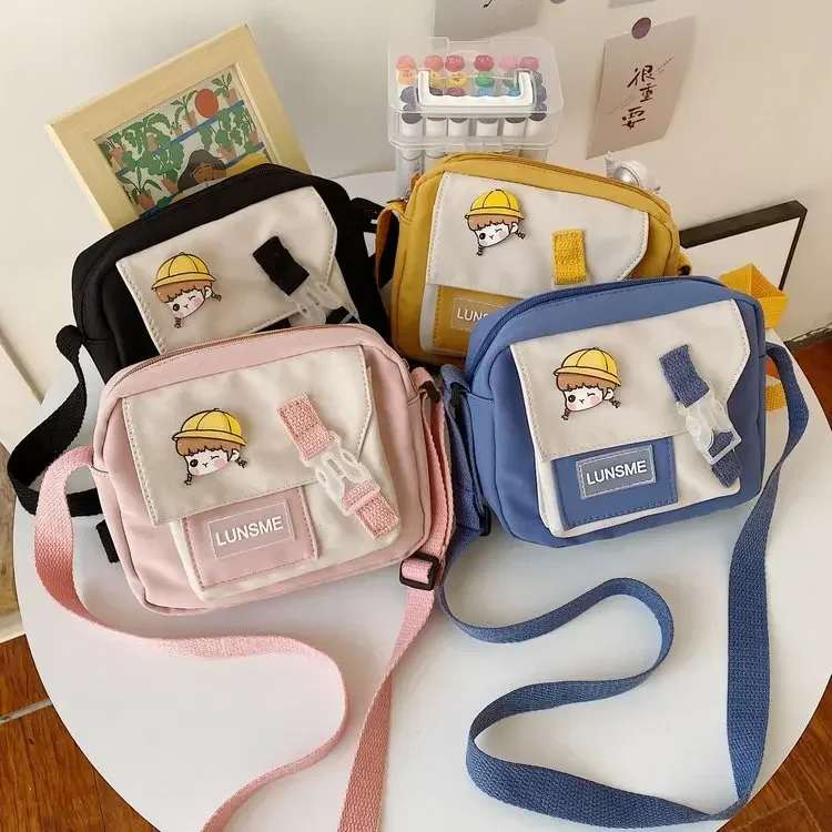 

New Canvas Small Fresh Ladies One-shoulder Diagonal Bag Multifunctional Messenger Bag Small Satchel Travel Purse Handbag