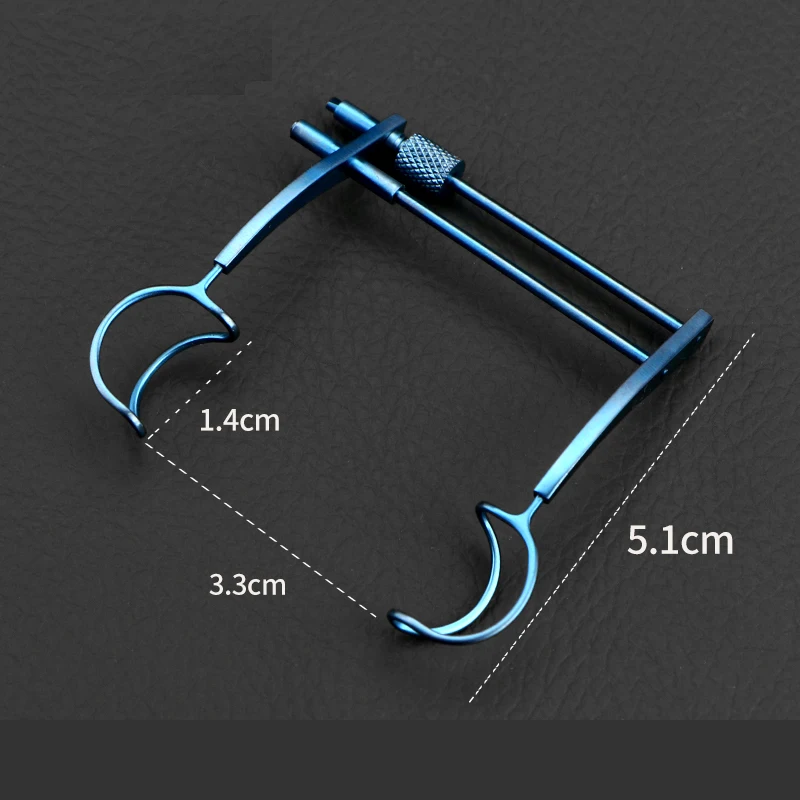 Instrumentos y herramientas quirúrgicas oftálmicas, abridor de párpados ajustable tipo tornillo