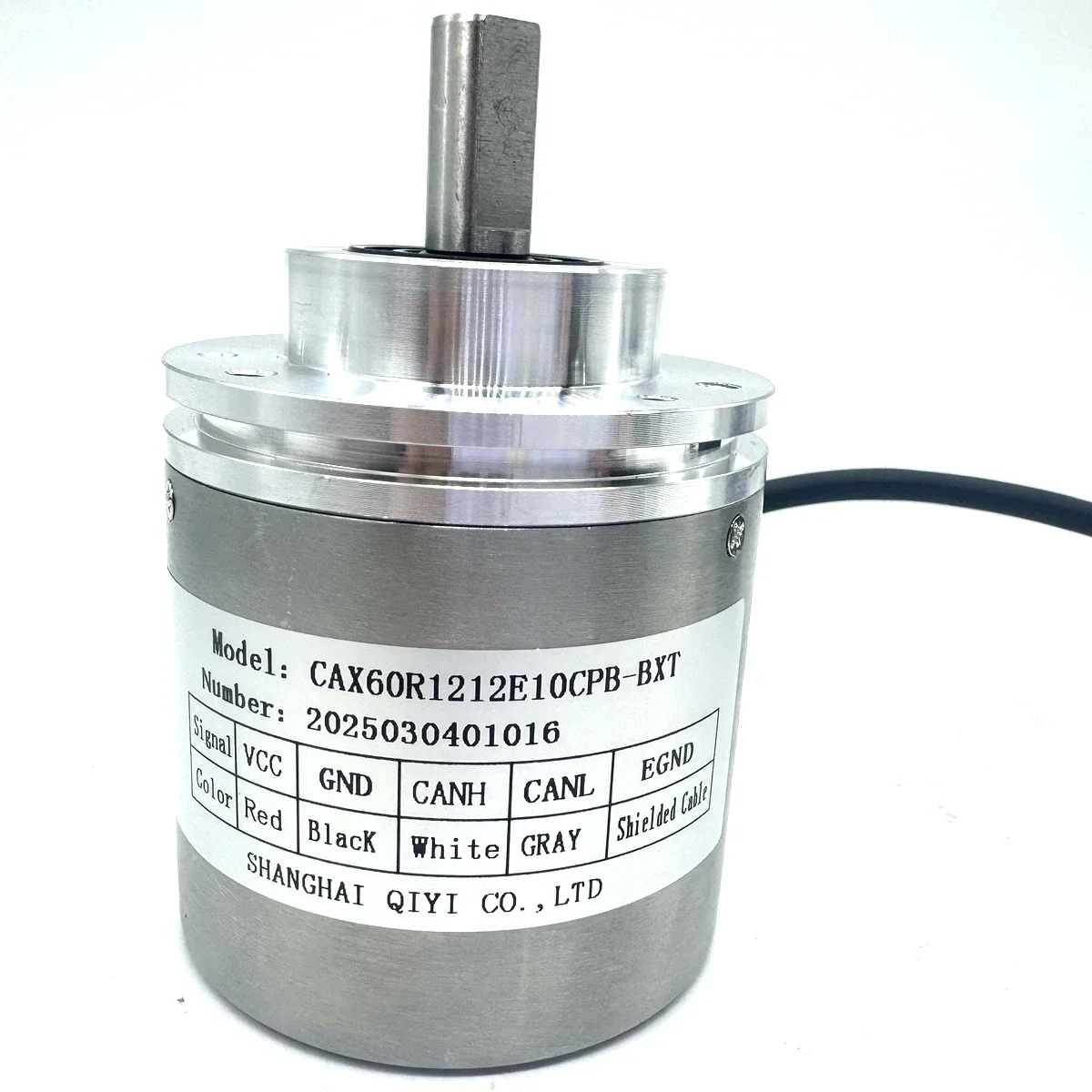 

IN STOCK CAX60R1212E10COB Canopen Absolute Rotary Encoder Multi-Turns 10mm Shaft 4096 Turns Resolution 4096 Magnetic Encoder