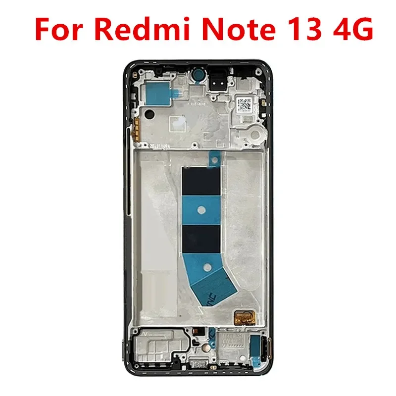 Note13 4G For Xiaomi Redmi Note 13 4G Front Middle Frame Plate Housing Board LCD Support Bezel Replace Repair Spare Parts