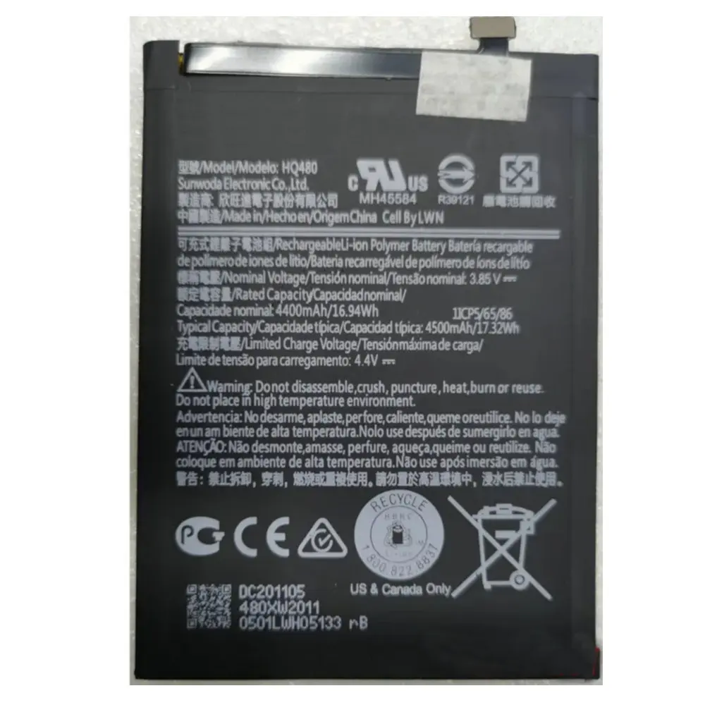 3.85V Original HQ480 Battery For Nokia 8.3 5G TA-1243 TA-1251 Replacement Li-Polymer Batteries Smart Phone